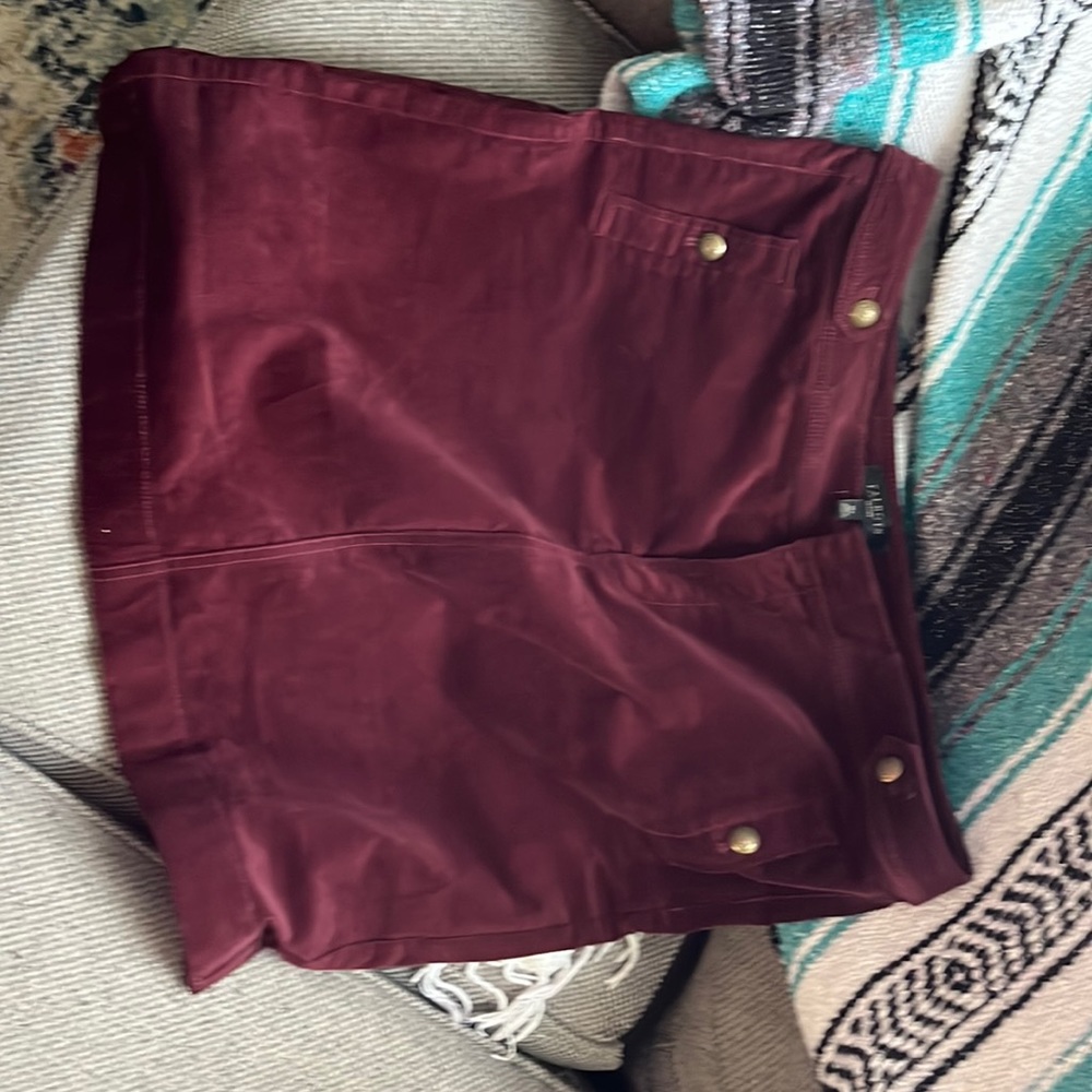 Corduroy skirt plum color size 16 petite